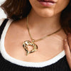 TIDE heart necklace gold- plated