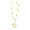 TIDE heart necklace gold- plated