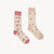 Chaussettes à motifs d’alpagas roses en coton Pima – 2 paires – Pokoloko