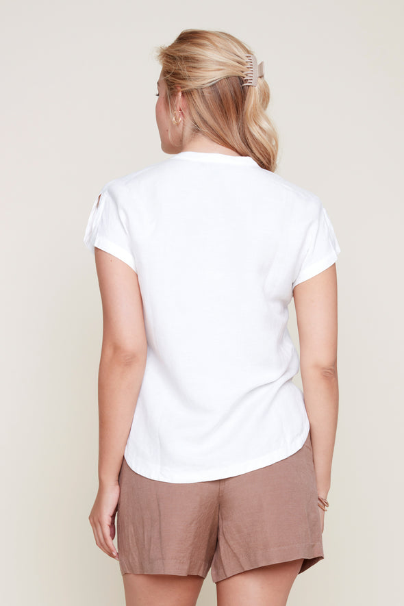 Blouse creme de dos