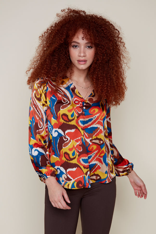 Blouse multicolore
