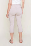 Pantalon capri beige de dos