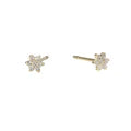 boucle d'oreilles fleur or