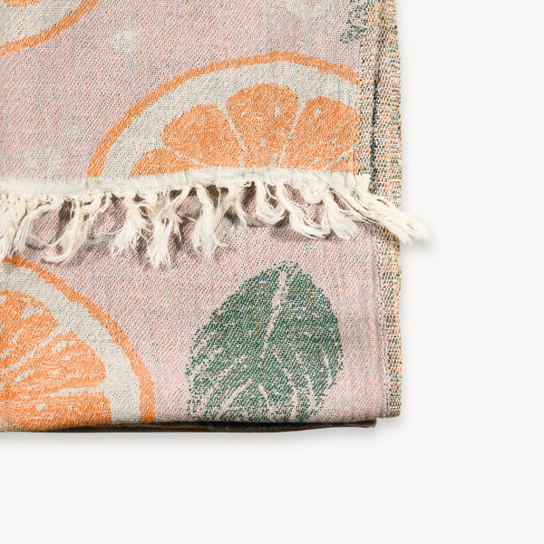 Serviette à mains – Oranges et feuilles – Pokoloko