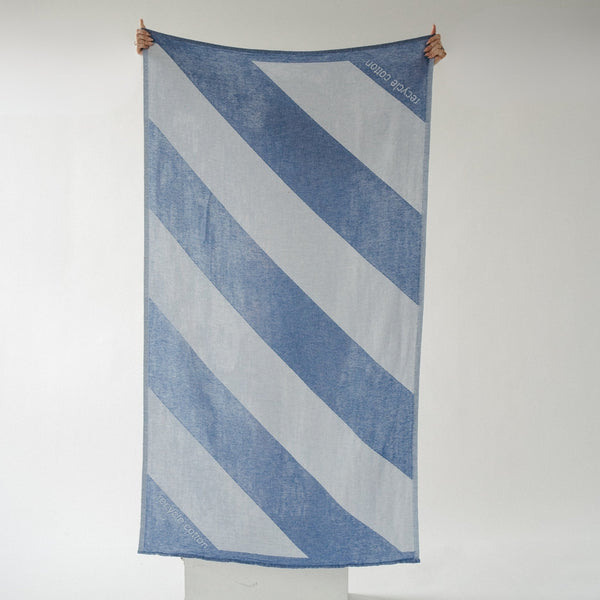 Serviette Diagonal – Bleu pierre – Pokoloko