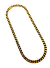 Chaîne Alpha 18K Maille Cubaine – 9 mm | 22"