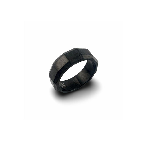 Bague Focus Noir Mat -12