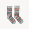 Alpaca Socks - Crew - Multi Grey - S/M