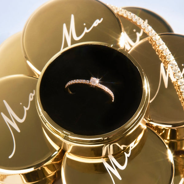 Bague Amour éternel de Mia, fini argenté