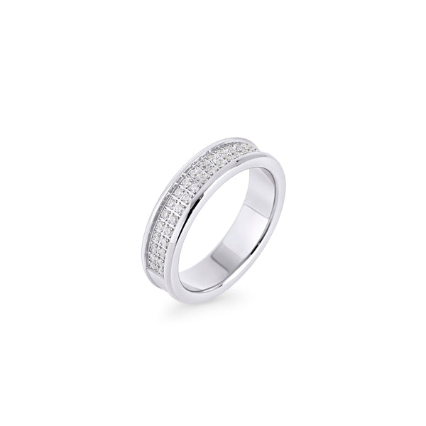 Bague Bastia de Mia, fini argenté