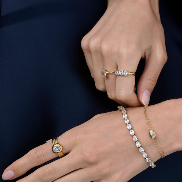 Bague Clemence – doré de Mia