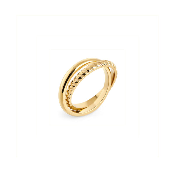 Bague Mika de Mia, fini doré