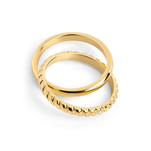 Bague Mika de Mia, fini doré