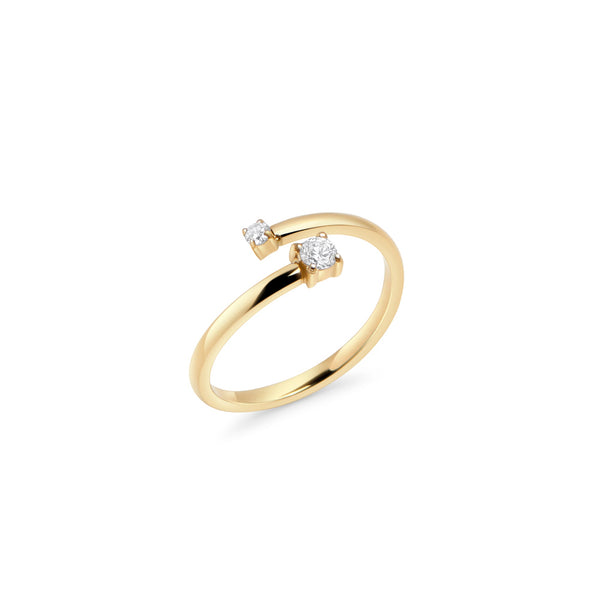 Bague Nora de Mia, fini doré