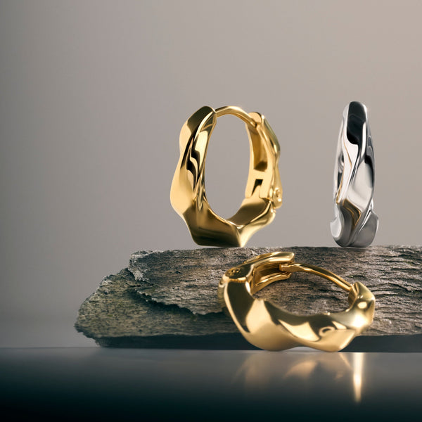 Boucles d’oreilles dormeuses Aubery – doré de Mia