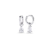 Boucles d’oreilles dormeuses Cosette – argenté de Mia