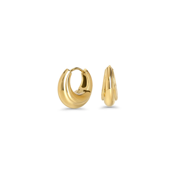 Boucles d’oreilles dormeuses Delphine – doré de Mia