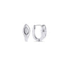 Boucles d’oreilles dormeuses Mineris – argenté de Mia