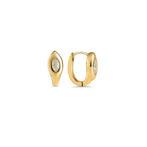 Boucles d’oreilles dormeuses Mineris – doré de Mia