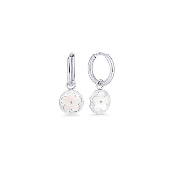 Boucles d’oreilles dormeuses Nelliann – argenté de Mia