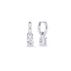 Boucles d’oreilles dormeuses Windsor – argenté de Mia