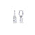 Boucles d’oreilles dormeuses Windsor – argenté de Mia