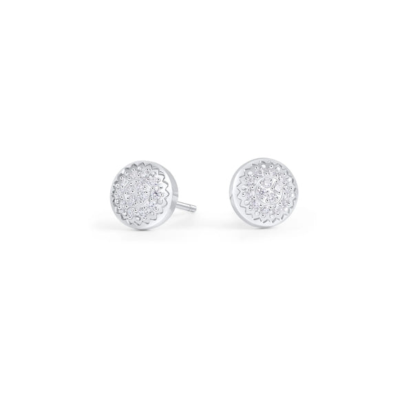 Boucles d’oreilles fixes Adelaide – argenté de Mia