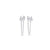 Boucles d’oreilles fixes Cosette II – argenté de Mia