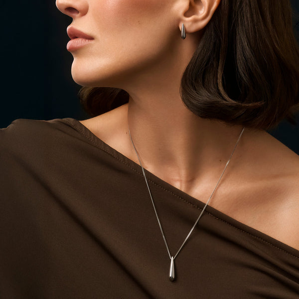 Boucles d’oreilles fixes Natalia – argenté de Mia