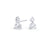 Boucles d’oreilles fixes Ophelia – argenté de Mia