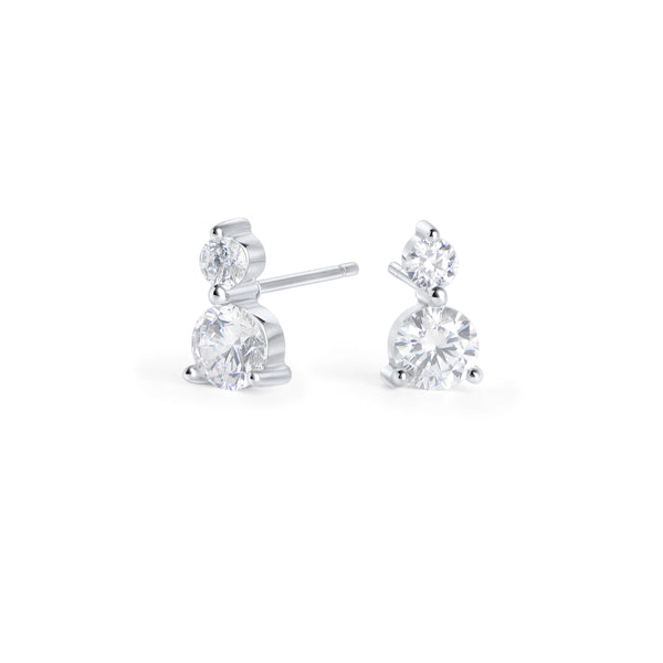 Boucles d’oreilles fixes Ophelia – argenté de Mia