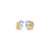 Boucles d’oreilles fixes Rivoli – argenté et doré de Mia