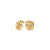 Boucles d’oreilles fixes Rivoli – doré de Mia