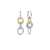 Boucles d’oreilles pendantes Cala de Mia, fini argenté et doré