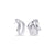 Boucles d’oreilles pendantes Windy – argenté de Mia
