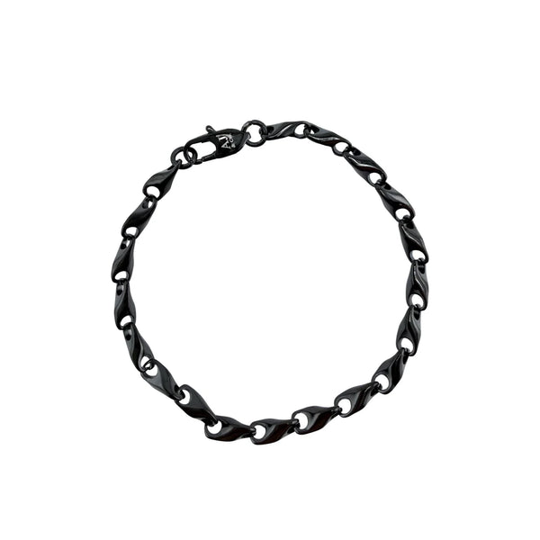 Bracelet Authentique Noir — 4 mm | 7.5”