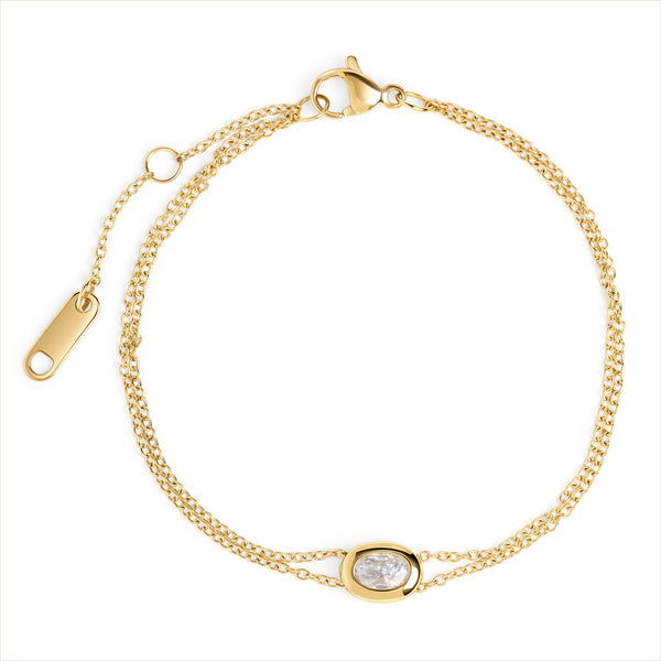 Bracelet Clemence – doré de Mia