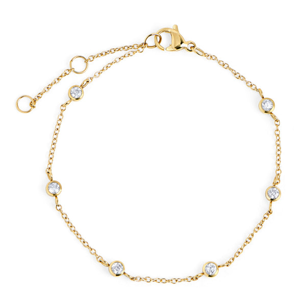 Bracelet Jupiter de Mia, fini doré
