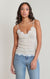Camisole en dentelle Dex, coloris avoine chiné, vêtement porté