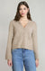 Cardigan à poches plaquées Dex, coloris taupe, vêtement porté