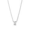 Collier pendentif Samira de Mia, fini argenté