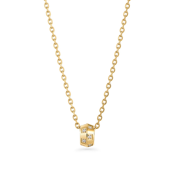 Collier pendentif Samira de Mia, fini doré