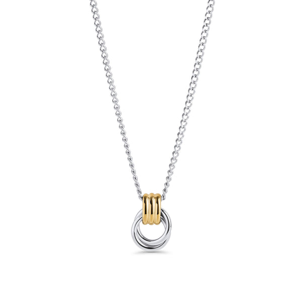 Collier pendentif Valence – argenté et doré de Mia