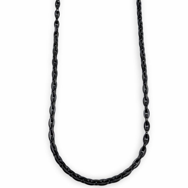 Chaîne Intégrité Noire — 4 mm | 22”