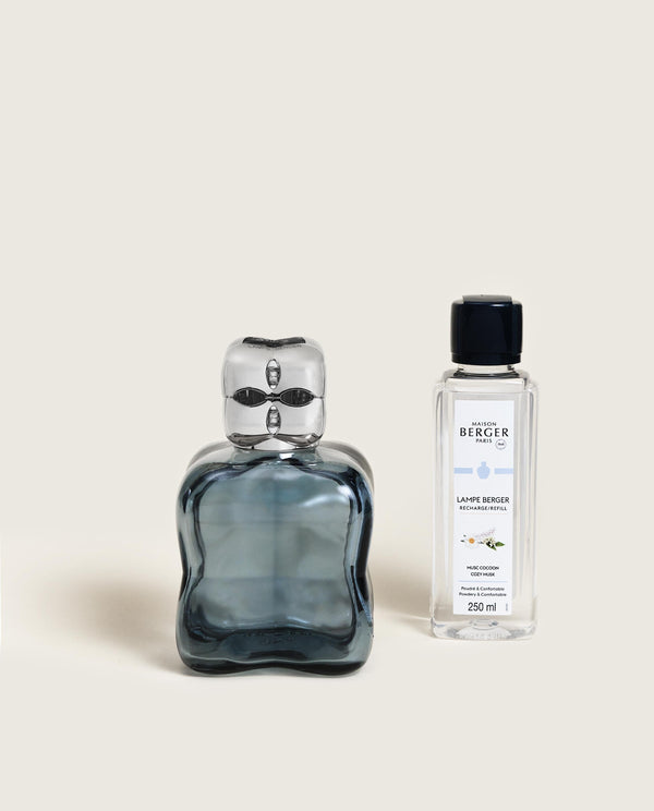 Coffret lampe Berger Cosy bleue – Vent d’océan – Maison Berger