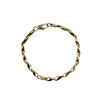 La Maison du Bleuet 14K gold PVD stainless steel bracelet with a fluid, modern link design and secure clasp.