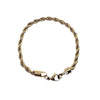 La Maison du Bleuet gold-plated 14K stainless steel rope chain bracelet with a secure lobster clasp.