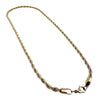 La Maison du Bleuet 14K gold plated stainless steel twisted rope chain necklace with a secure lobster clasp