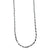 La Maison du Bleuet silver twisted link chain necklace made of 316L stainless steel with a polished finish.