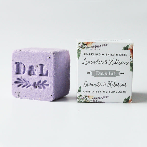 Cube lait de bain - Lavande hibiscus